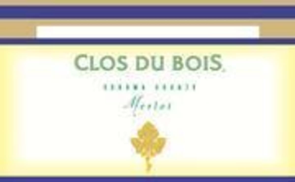 Clos du Bois Merlot 1998 Front Label
