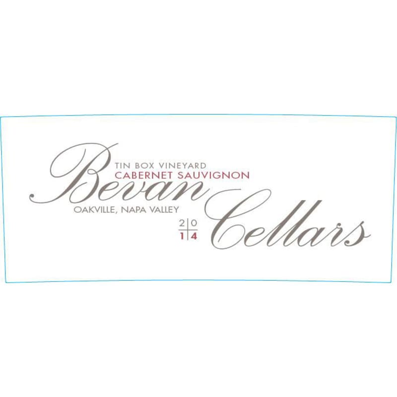 Bevan Cellars Cabernet Sauvignon Tin Box 2014 Front Label
