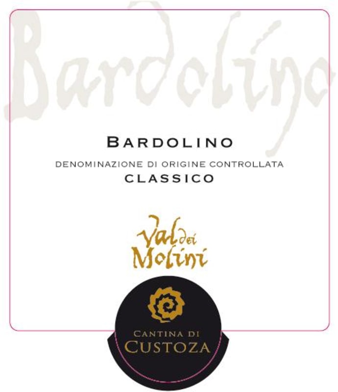 Cantina di Custoza Bardolino Classico Val dei Molini 2013 Front Label