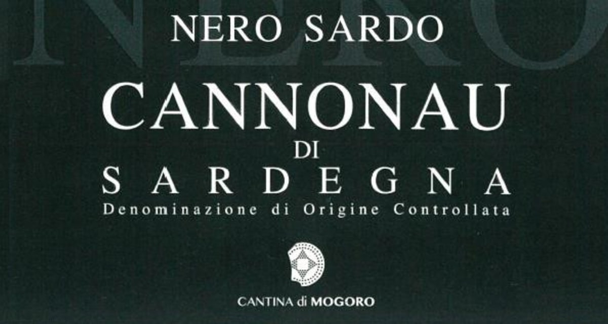 Cantina di Mogoro Cannonau di Sardegna Nero 2012 Front Label