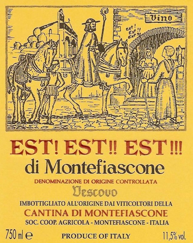 Cantina di Montefiascone Est Est Est di Montefiascone Secco Vescovo 2004 Front Label