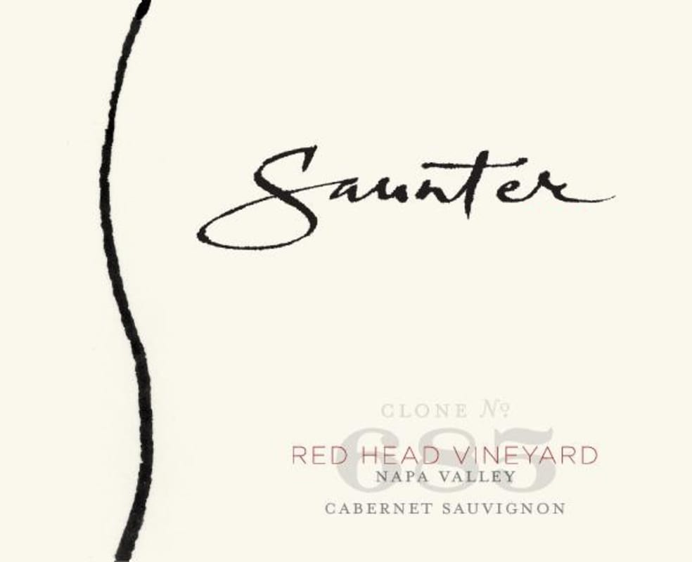 Saunter Red Head Vineyard Cabernet Sauvignon 2012 Front Label