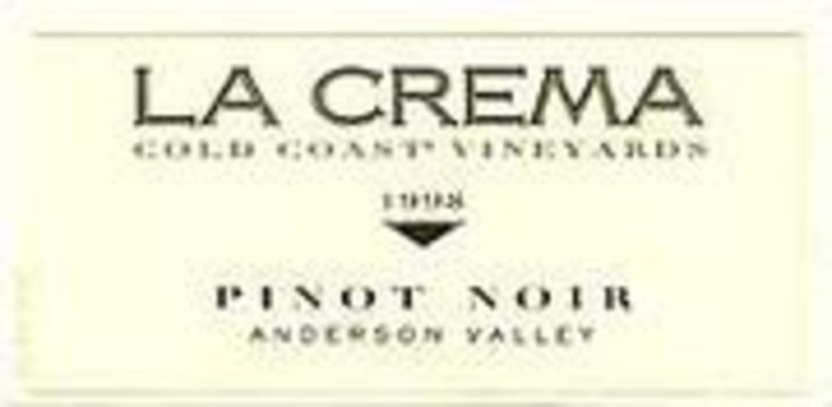La Crema Anderson Valley Pinot Noir 1998 Front Label