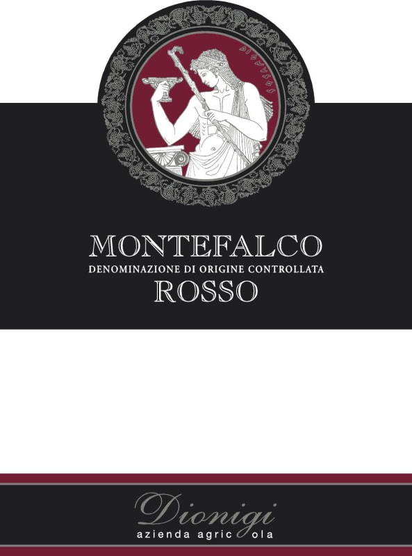 Cantina Dionigi Montefalco Rosso 2012 Front Label