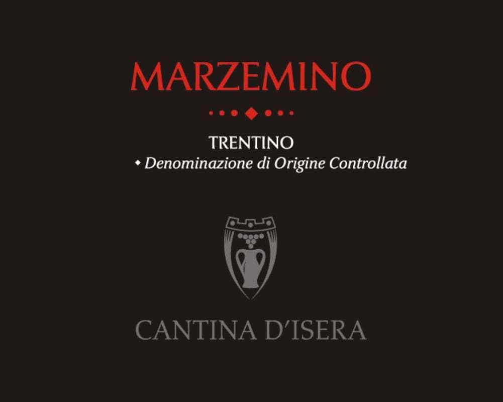 Cantina d'Isera Trentino Marzemino 2012 Front Label