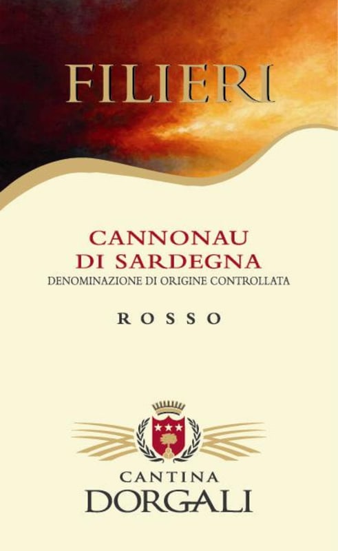 Cantina Dorgali Cannonau di Sardegna Filieri 2012 Front Label