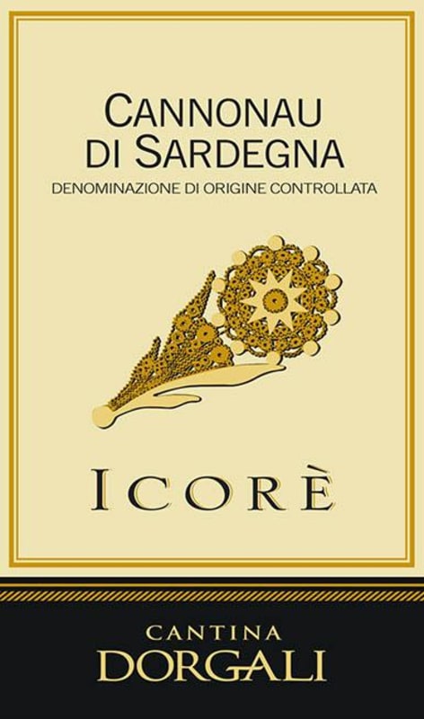 Cantina Dorgali Cannonau di Sardegna Icore 2012 Front Label