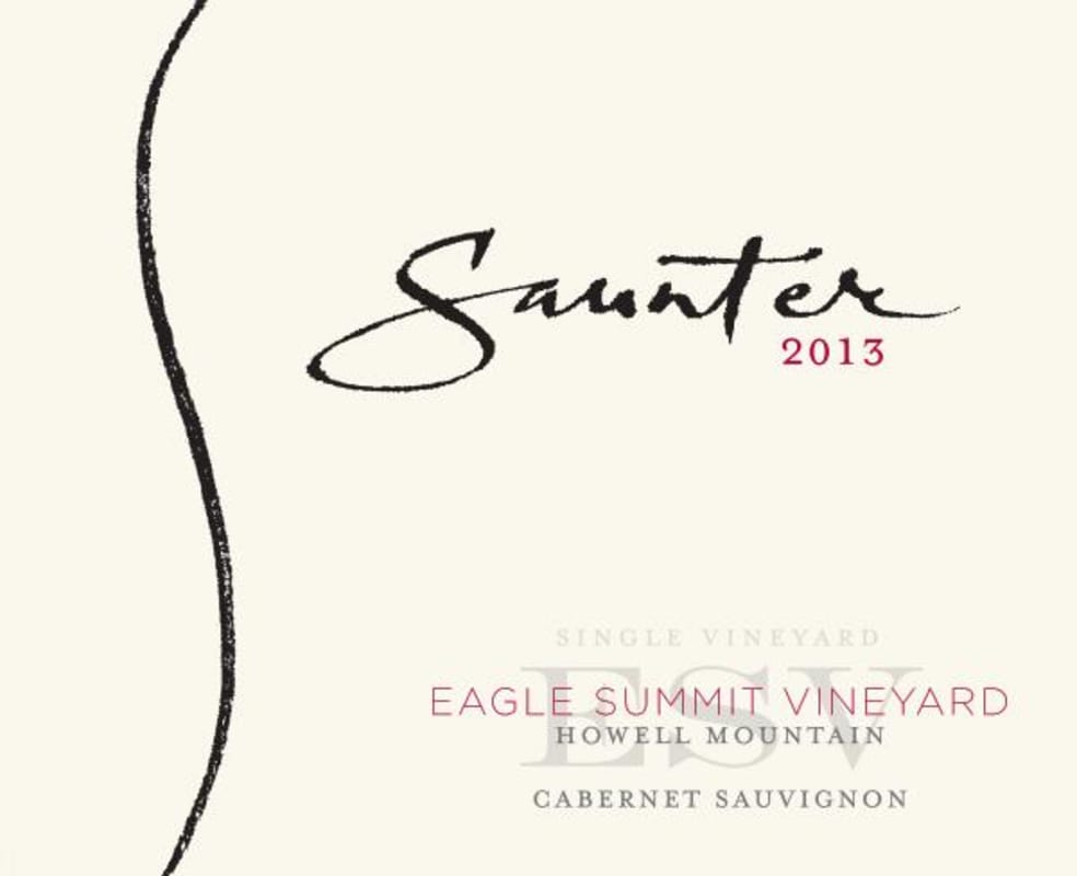 Saunter Eagle Summit Vineyard Cabernet Sauvignon 2013 Front Label