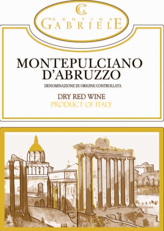 Cantina Gabriele Montepulciano d'Abruzzo Kosher 2014 Front Label