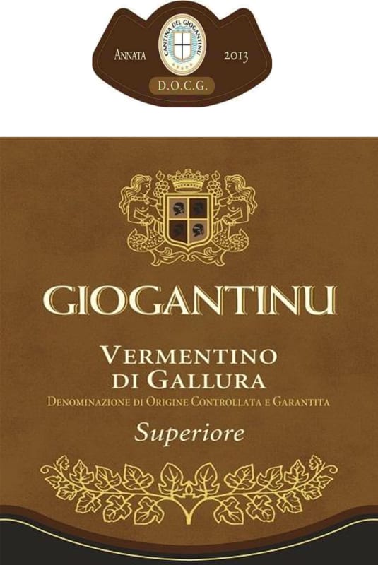 Cantina Giogantinu Vermentino di Gallura Superiore 2013 Front Label