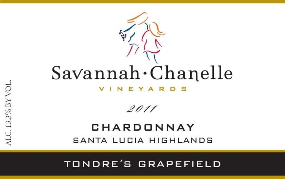 Savannah-Chanelle Tondre's Grapefield Chardonnay 2011 Front Label