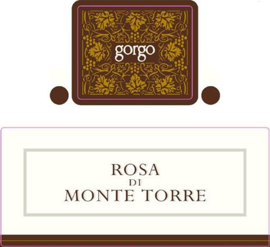 Cantina Gorgo Rosa di Monte Torre 2004 Front Label