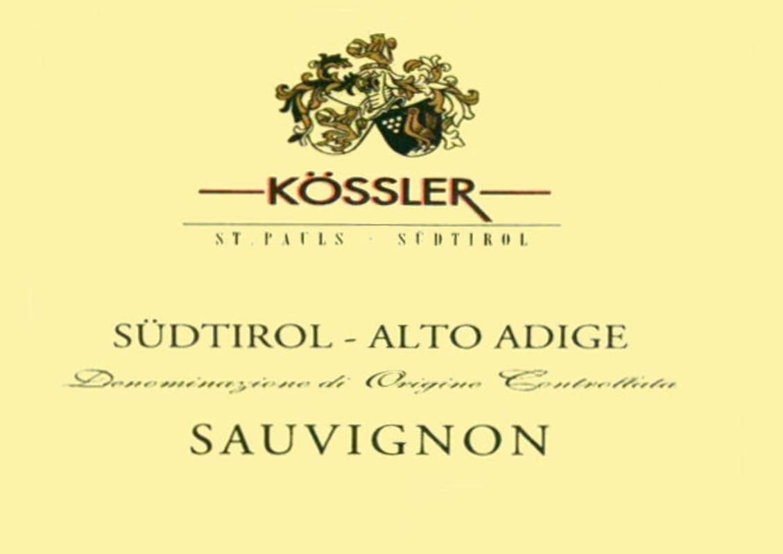 Cantina Koessler Sudtirol-Alto Adige Sauvignon 2014 Front Label