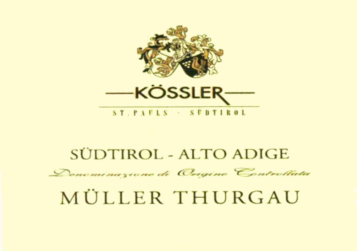 Cantina Koessler Sudtirol-Alto Adige Muller Thurgau 2014 Front Label