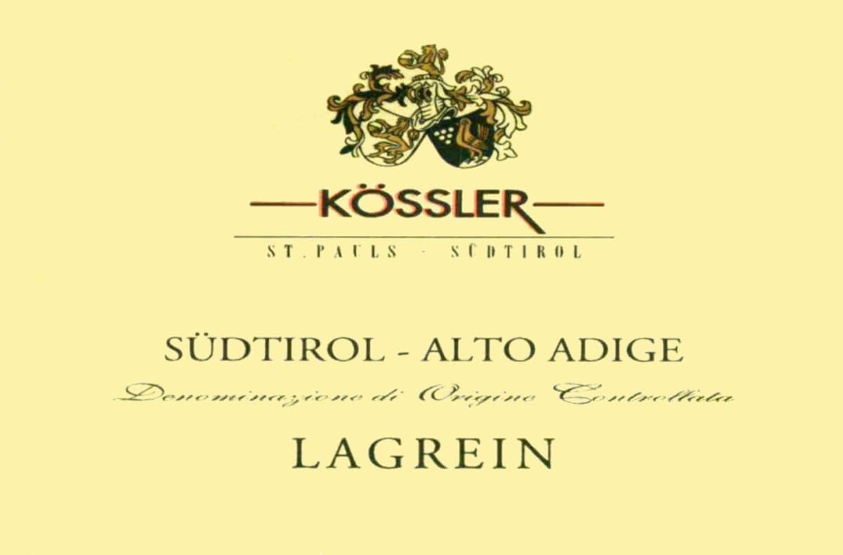 Cantina Koessler Sudtirol-Alto Adige Lagrein 2009 Front Label