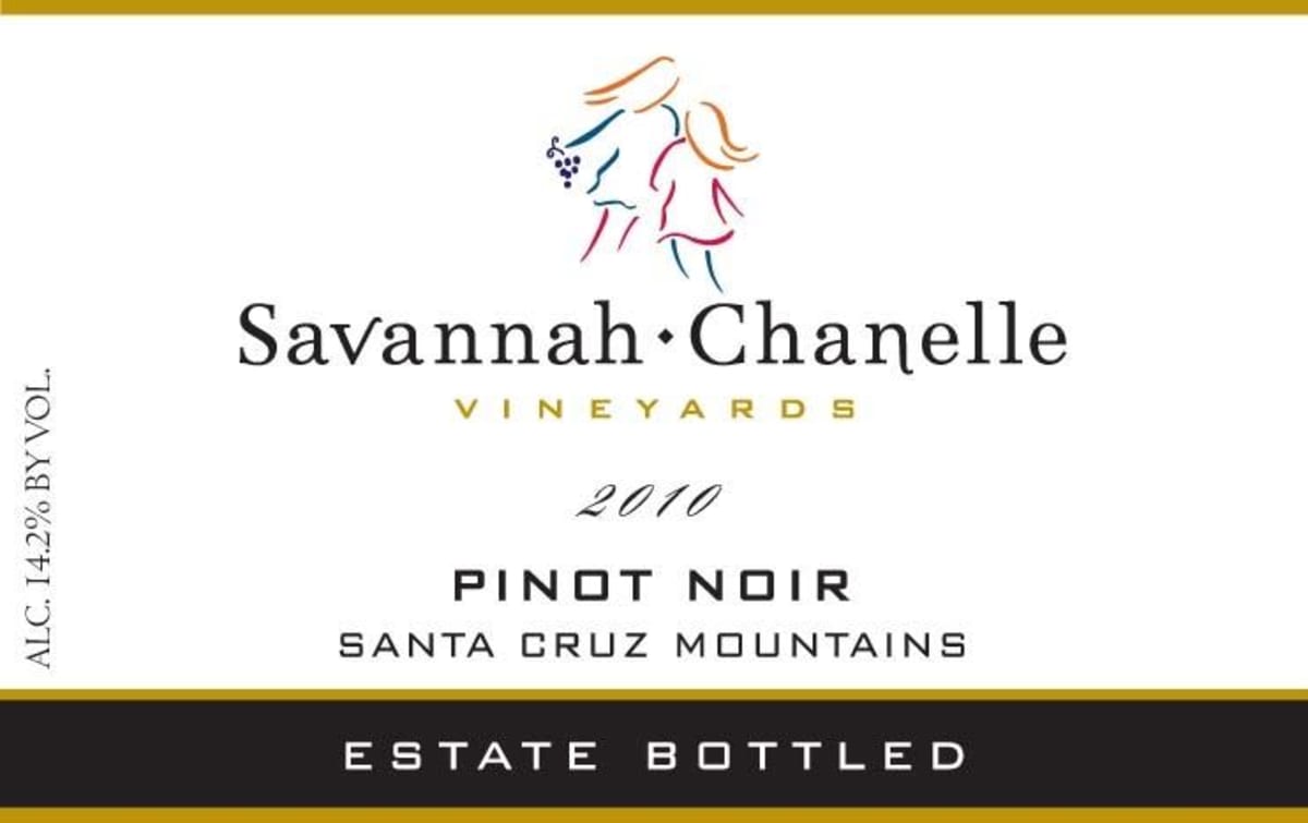 Savannah-Chanelle Estate Pinot Noir 2010 Front Label