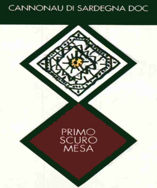 Cantina Mesa Cannonau di Sardegna Primo Scuro 2012 Front Label