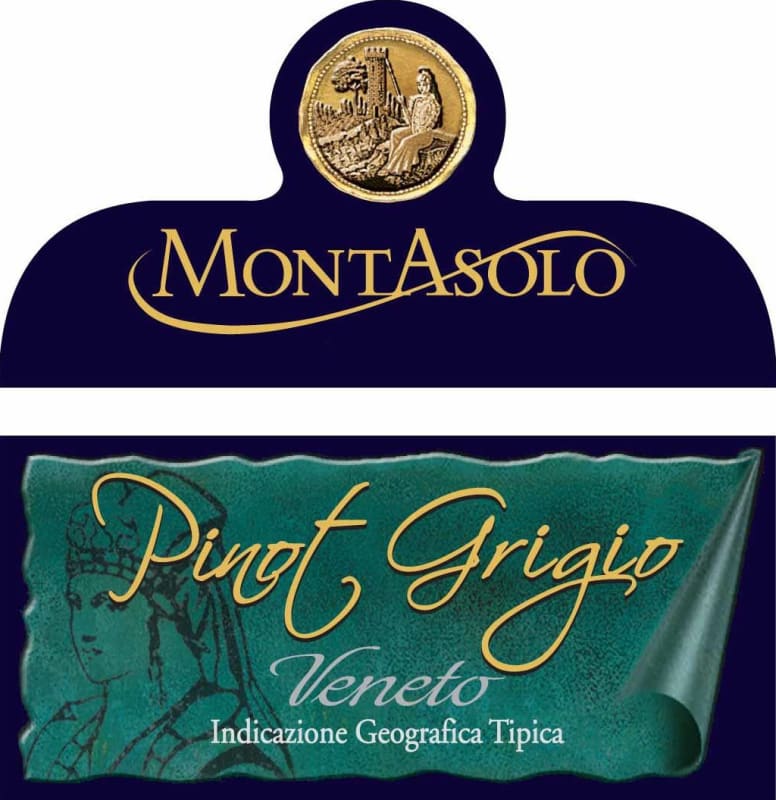 Cantina Montelliana e dei Colli Asolani Veneto Montasolo Pinot Grigio 2015 Front Label