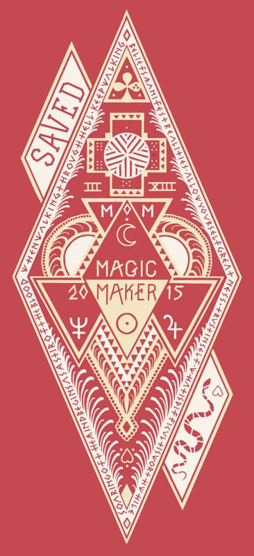 Saved Magic Maker Rose 2015 Front Label