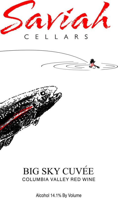 Saviah Big Sky Cuvee 2013 Front Label