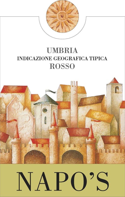 Cantina Napolini Umbria Napo's Rosso 2014 Front Label