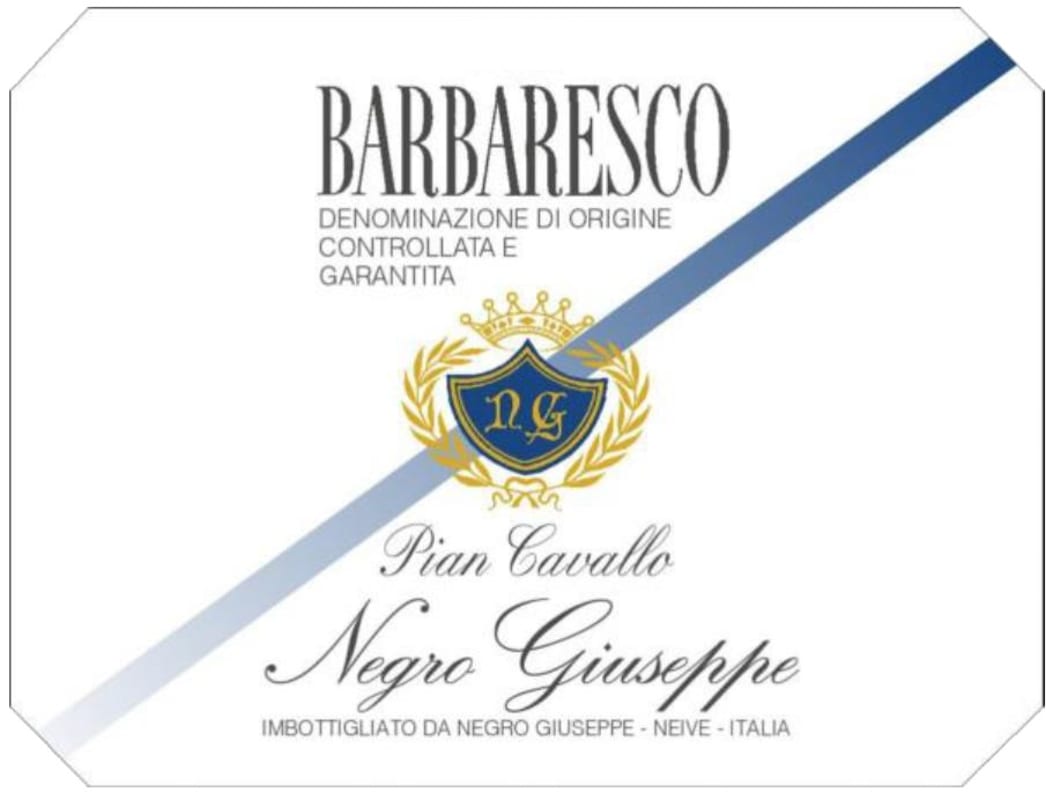 Cantina Negro Giuseppe Barbaresco Pian Cavallo 2007 Front Label