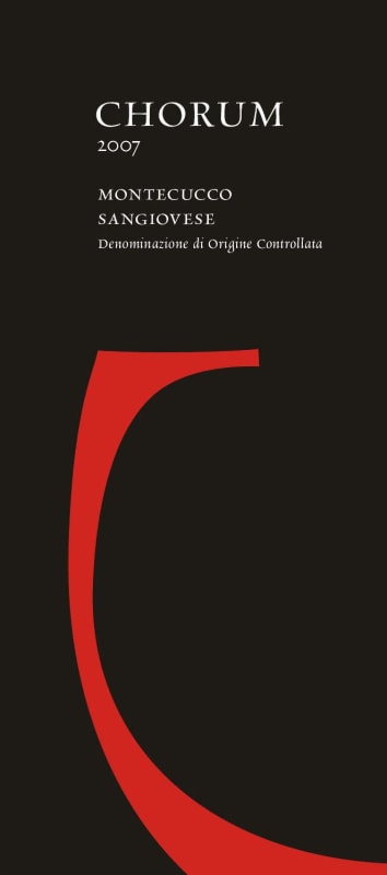 Cantina Pieve Vecchia Montecucco Chorum Sangiovese 2007 Front Label