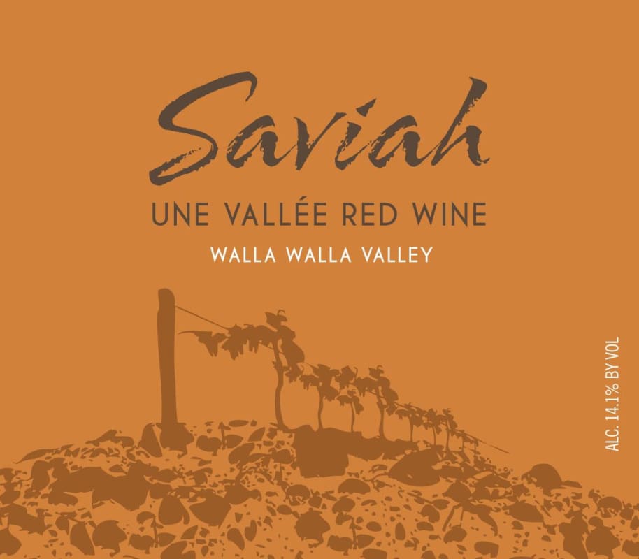 Saviah Une Vallee Red 2012 Front Label