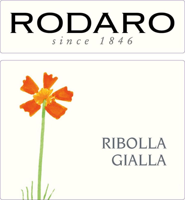 Cantina Rodaro Colli Orientali del Friuli Gialla Ribolla 2014 Front Label