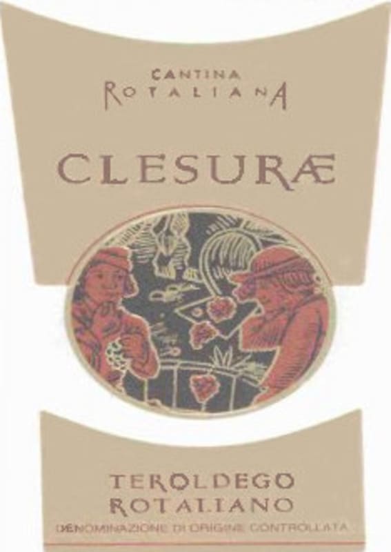 Cantina Rotaliana Teroldego Rotaliano Clesurae 2003 Front Label