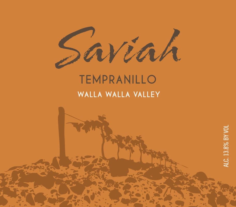 Saviah Tempranillo 2013 Front Label