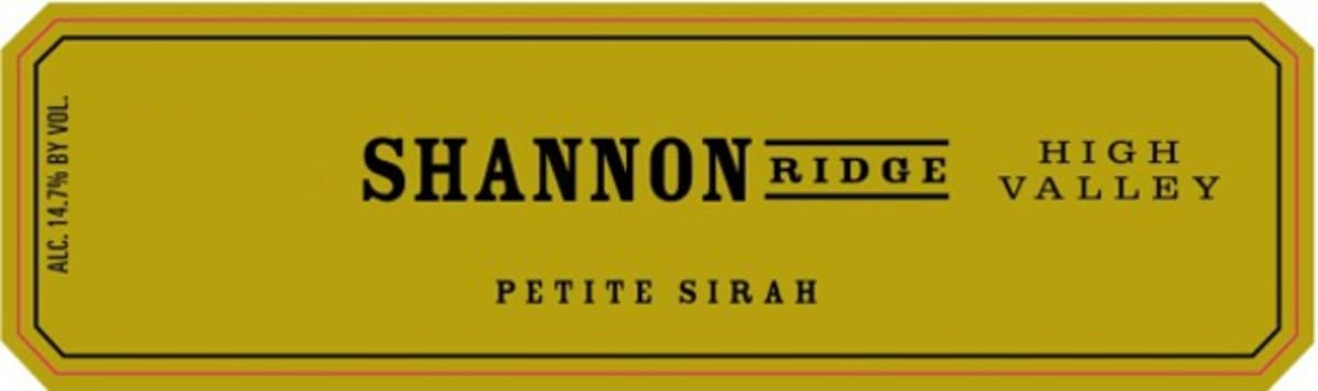 Shannon Ridge Petite Sirah 2014 Front Label