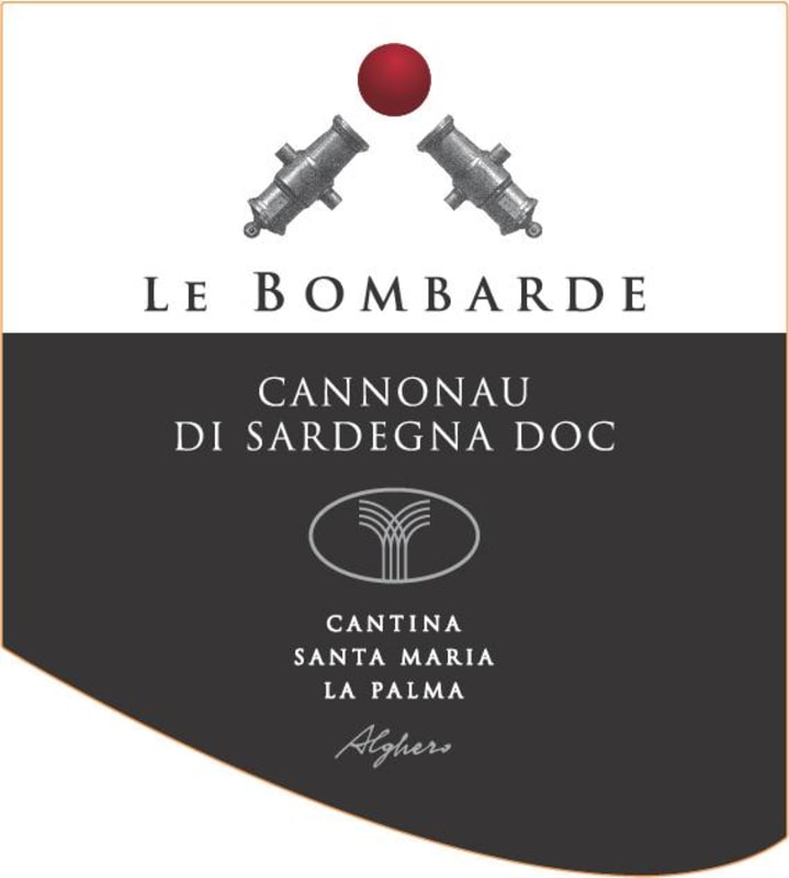 Cantina Santa Maria La Palma Cannonau di Sardegna Le Bombarde 2014 Front Label