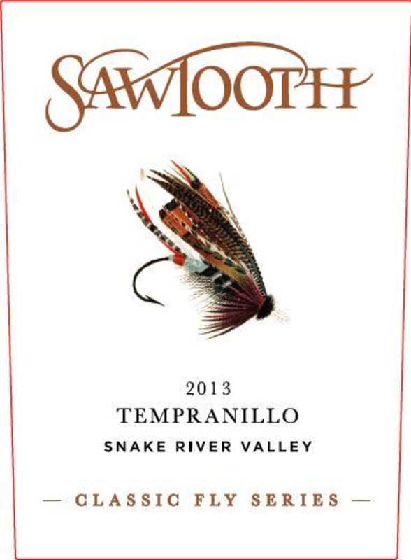 Sawtooth Classic Fly Series Tempranillo 2013 Front Label