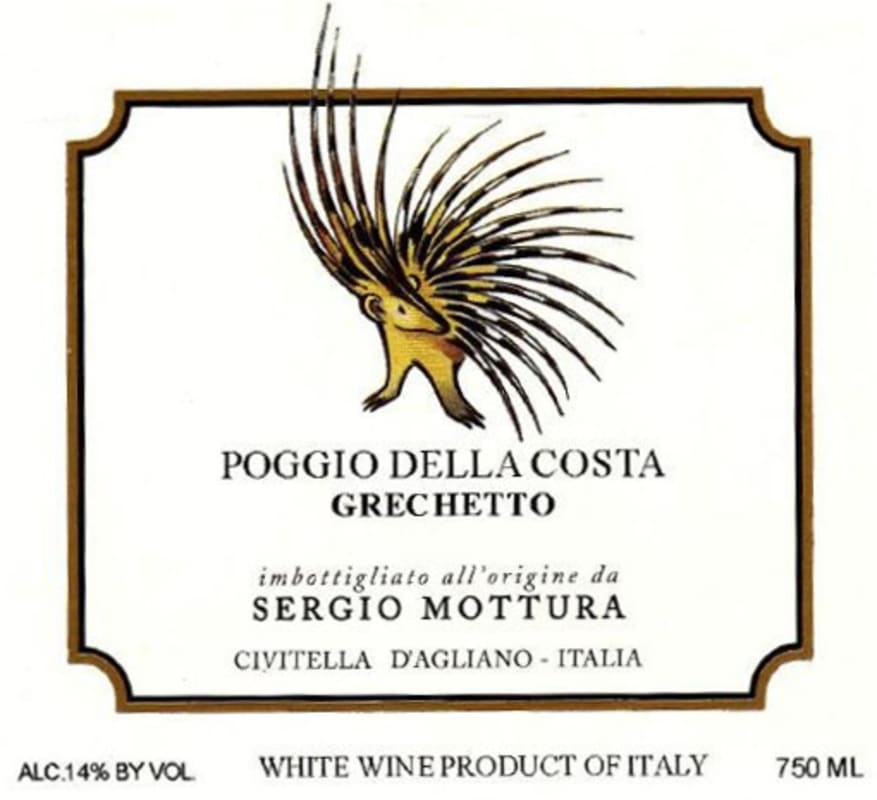 Cantina Sergio Mottura Civitella d'Agliano Poggio della Costa 2012 Front Label