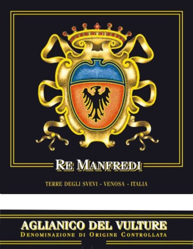 Cantina Terre degli Svevi s.r.l. Aglianico del Vulture Re Manfredi 2012 Front Label
