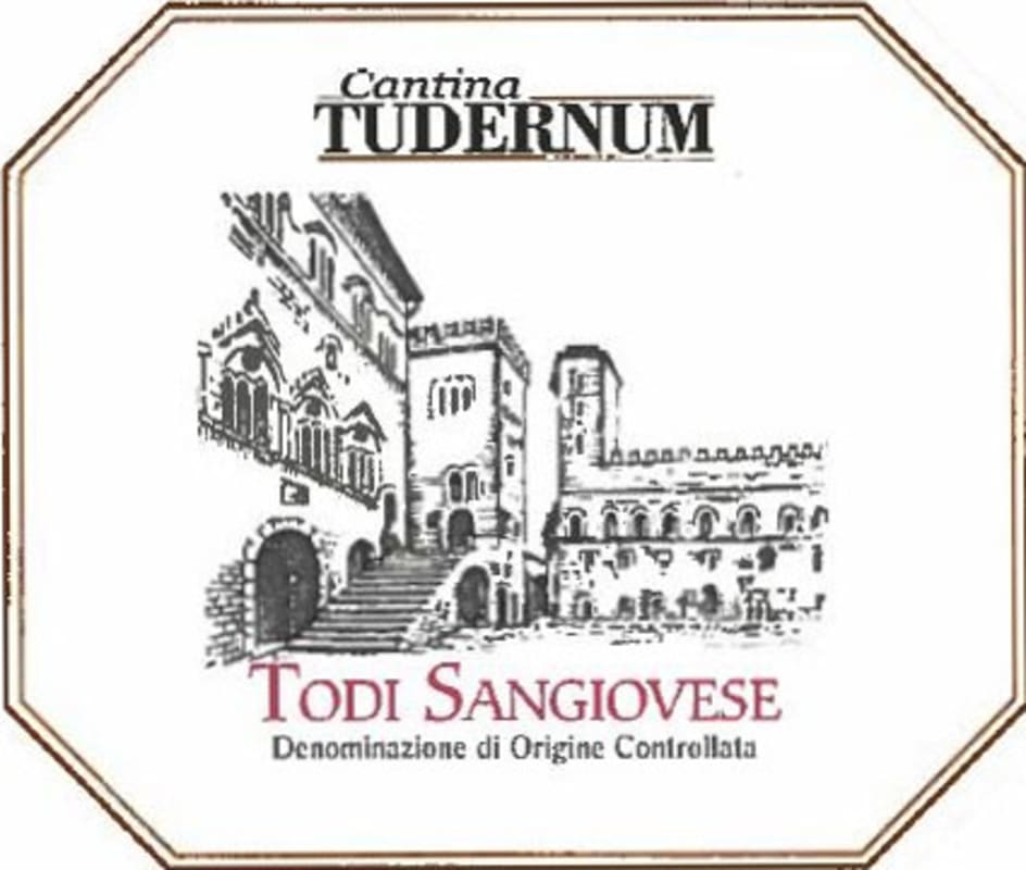 Cantina Tudernum Todi Sangiovese 2011 Front Label