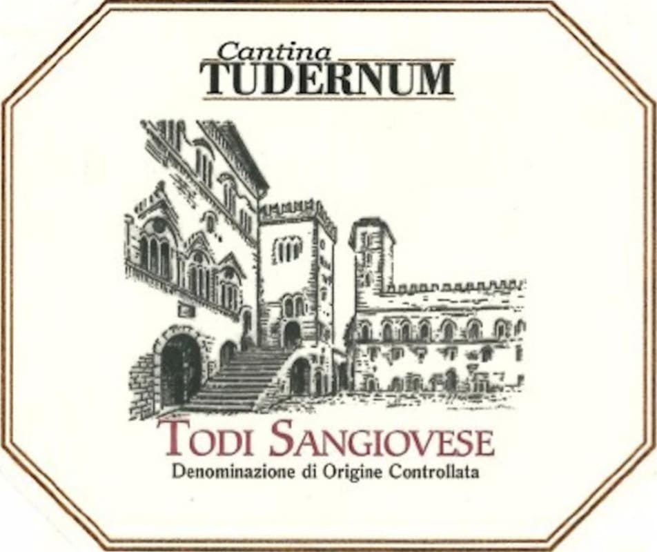 Cantina Tudernum Todi Sangiovese 2010 Front Label