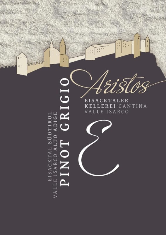 Cantina Valle Isarco Aristos Pinot Grigio 2014 Front Label