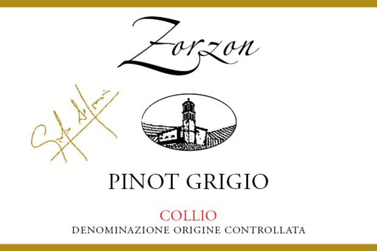 Cantina Zorzon Collio Pinot Grigio 2014 Front Label