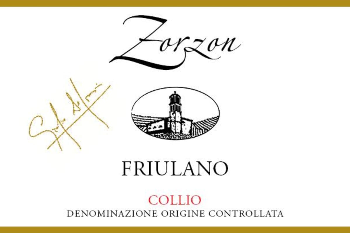 Cantina Zorzon Collio Fruilano 2013 Front Label