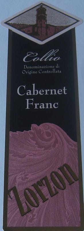 Cantina Zorzon Collio Cabernet Franc 2010 Front Label