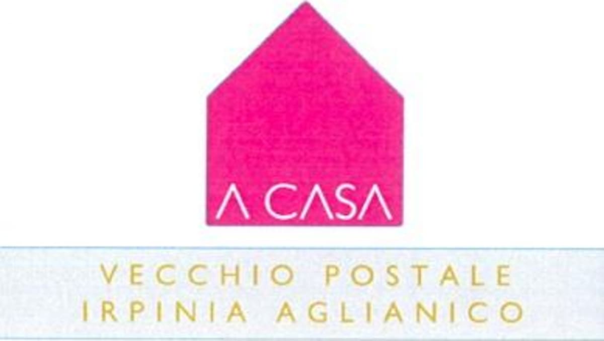 Cantine A Casa Irpinia Vecchio Postale Aglianico 2010 Front Label