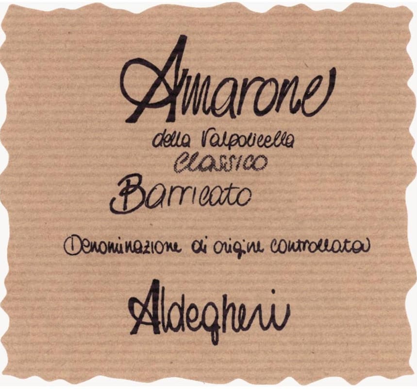 Cantine Aldegheri Amarone della Valpolicella Classico Barricato 2008 Front Label