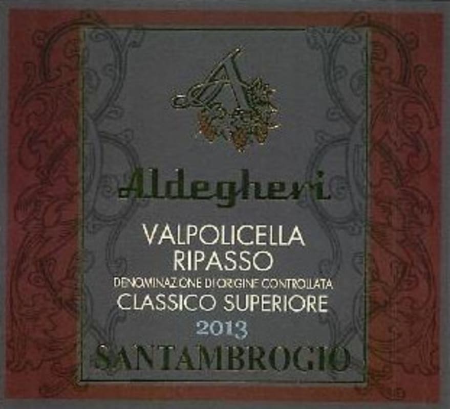 Cantine Aldegheri Valpolicella Ripasso Classico Superiore 2013 Front Label