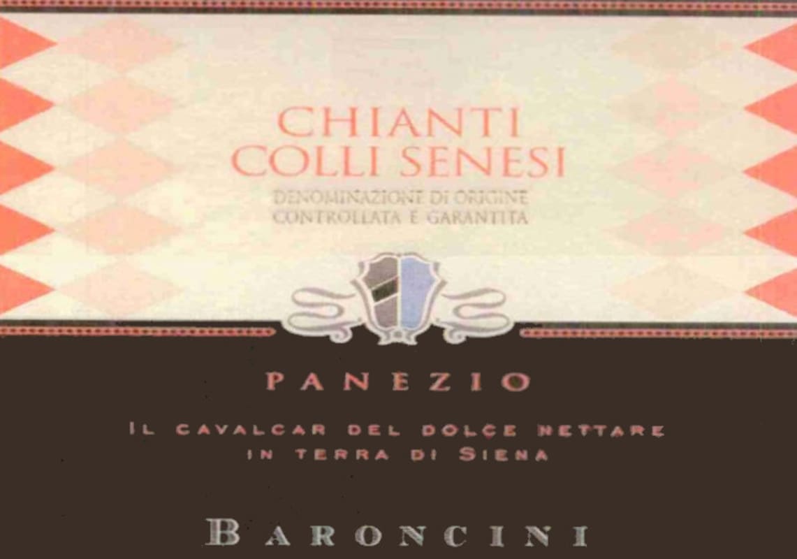 Cantine Baroncini Chianti Colli Senesi Panezio 2007 Front Label
