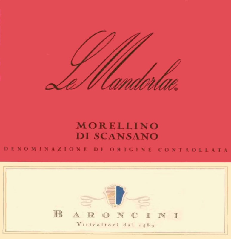 Cantine Baroncini Morellino di Scansano Le Mandorlae 2002 Front Label