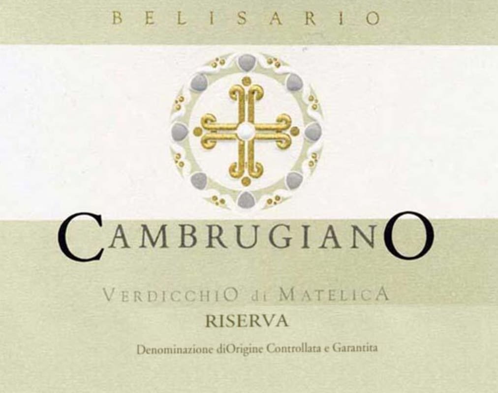 Belisario Verdicchio di Matelica Cambrugiano Riserva 2012 Front Label