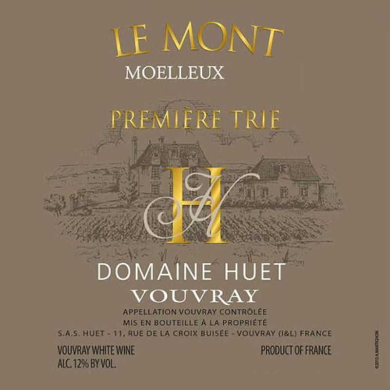 Domaine Huet Le Mont Moelleux Premier Trie (375ML half-bottle) 2015 Front Label