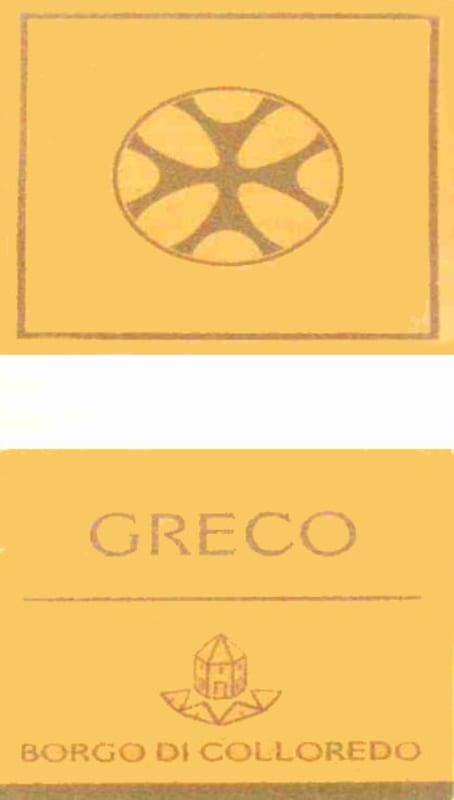 Cantine Borgo di Colloredo Terre degli Osci Greco 2007 Front Label